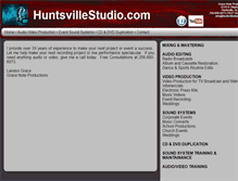 Tablet Screenshot of huntsvillestudios.com